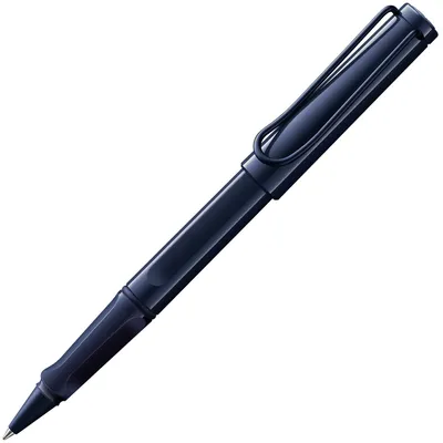 Produktbild von Lamy safari dark dusk Tintenroller – zeitlos klassicher Stift mit ergonomischem Griff & Strichbreite M - Gehäuse aus robustem ASA-Kunststoff – mit Tintenrollermine M 63 in schwarz