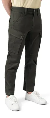 Immagine prodotto di Pantaloni cargo da uomo modello ZEHN, elasticizzati, colore grigio antracite, taglia W28/L30
