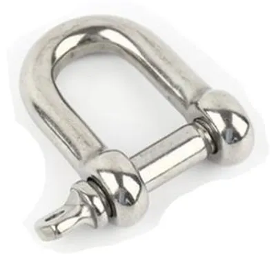 Produktbild von D-Ringbeugel aus Edelstahl - Geschlossen mit schneller Verbindung - Dauerhaft - für Fahrzeugrecycling - 19,8 x 8,4 x