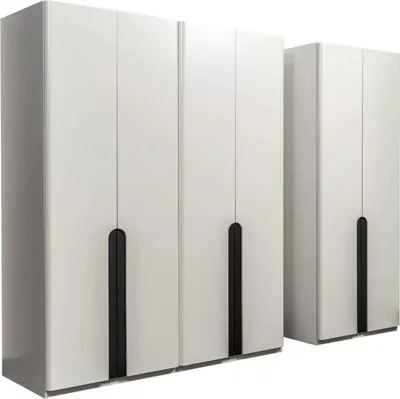 Produktbild von Kleiderschränke Holzschranke Schranke Weiß Modern Schlafzimmerschrank