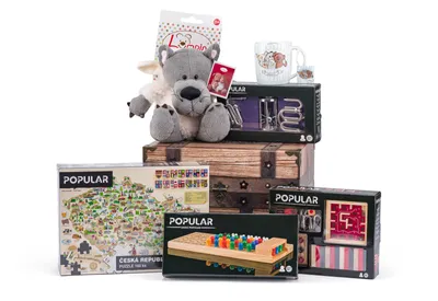 Produktbild von Kiste voller Spielzeug "POPULAR", limitierte Auflage