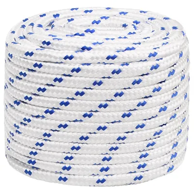 Image de vidaXL Corde de bateau blanc 16 mm 100 m polypropylène