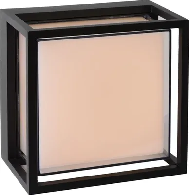Produktbild von LED Außenwandleuchte Aluminium IP54 Schwarz Weiß eckig 3000 K warmweißes Licht 490 lm Modern