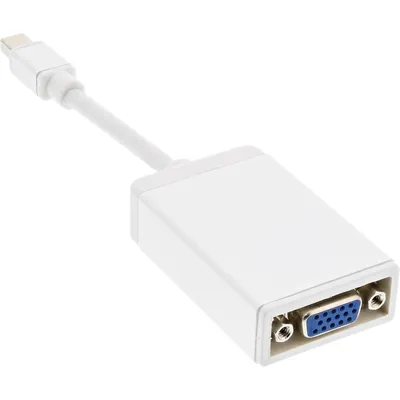 Produktbild von InLine® Mini DisplayPort VGA Adapter, Mini DisplayPort ST auf VGA BU weiß