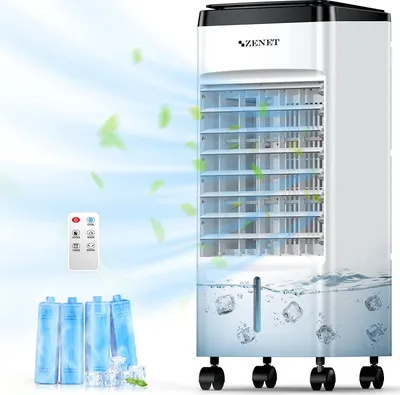 Produktbild von Mobile Klimaanlage ohne Abluftschlauch. Zenet Zet-483 - Leistungsstarker Luftkühler