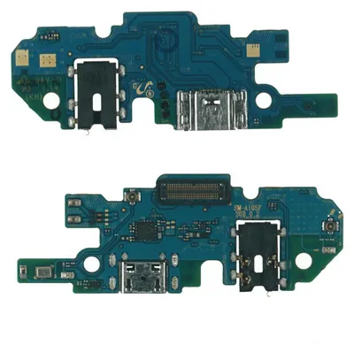 Produktbild von Samsung Galaxy A10 (SM-A105F) Lade Anschluss Buchse Eingang microUSB Mikrofon Platine