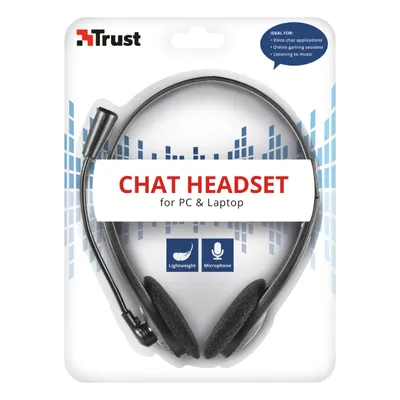 Produktbild von Kopfhörer mit Mikrofon Trust Schwarz (Refurbished A+)
