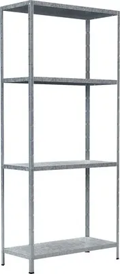Obrázek produktu pro Kovový regál Schulte 4008-V 1800x800x350 mm, 4 police, nosnost 240 kg, pozinkovaný