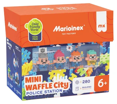 Produktbild von MARIOINEX Mini Waffle City Bausteine Polizeistation 280 Teile