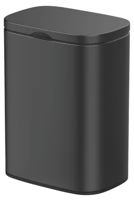 Produktbild von WENKO Wand-Kosmetikeimer Sare Schwarz Abfalleimer Ordnung Müll 5 L
