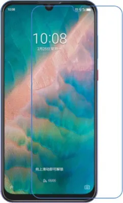 A screen protector is shown overlaid on a smartphone screen.