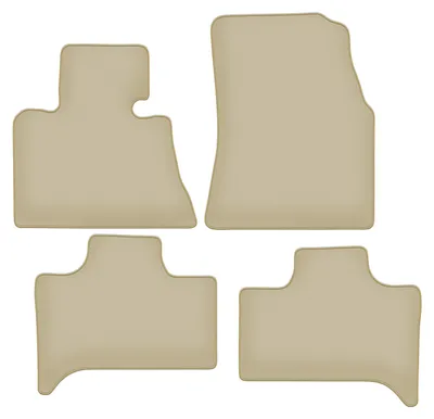 Immagine prodotto di Tappetini in velluto PREMIUM beige compatibili con BMW X5 E53 (1999-2006, 2WD) – con fissaggi – su misura