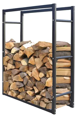 Image de Étagère métallique pour bois, dimensions 90x25x90 cm, empilable
