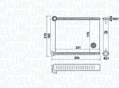 Zdjęcie produktu dla Nagrzewnica MAGNETI MARELLI 350218473000