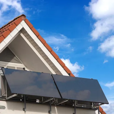 Produktbild von SUNNIVA® 1840W Balkonkraftwerk BIFAZIAL FULLBLACK komplett Steckdose ASTRO-E 800W Wechselrichter, PV Solaranlage, 5m Kabel, Bluetooth WIFI