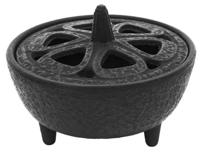 Gietijzeren wierookbrander Zen-ontwerp 8x4,5 cm