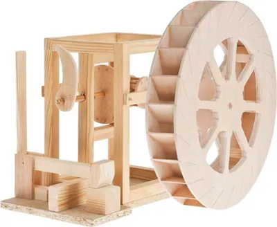 Immagine prodotto di Mulino a martelli con ruota ad acqua in kit di legno