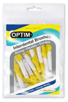 Obrázok produktu pre Medzizubné kefky, žlté, 0,7 mm, 25 kusov