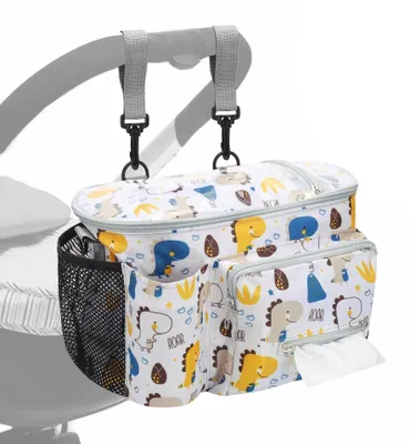 Productafbeelding van Omgoods - Universele Kinderwagen Organizer met Isolerende Bekerhouder