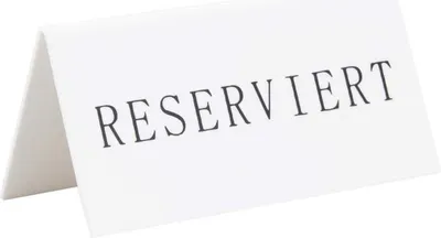 Obrázok produktu pre Securit TN-RES-DE-WT Stojan na stôl Securit RESERVED, sada 5 kusov