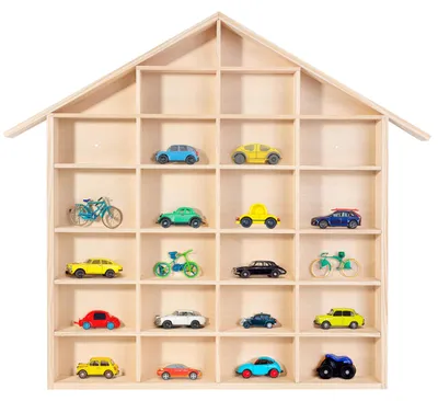 Productafbeelding van Creative Deco Wandvertoningskast Planken 26 vakken, 56 x 50 x 3,5 cm