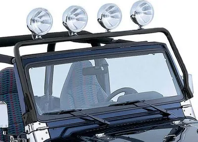 Produktbild von Lampenbügel schwarz Scheinwerferhalter Jeep Wrangler TJ 96-02