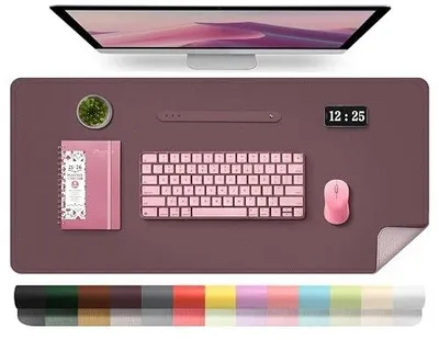Zdjęcie produktu dla Podkładka na biurko skórzana wodoodporna mata pod laptopa mysz