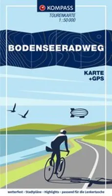 Obrázek produktu pro KOMPASS Cykloturistika Mapa Cyklotrasa Bodamské jezero 1:50 000