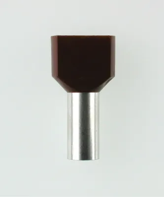 Image de Embouts isolés TWIN, taille N, code couleur TM, section 2 x 10 mm², marron - 1 pièce