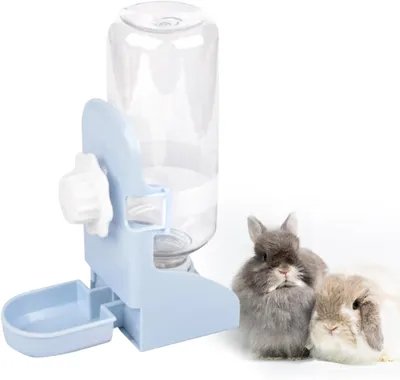 Produktbild von Hängender Kaninchentränke 500 ml, automatischer Wasserspender, für Nagetiere und Kleintiere