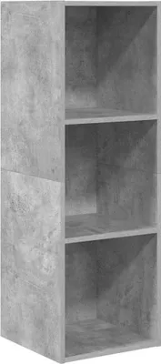 Produktbild von vidaXL TV-Wandschrank Betongrau 37x37x107 cm Holzwerkstoff