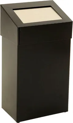 Produktbild von Abfallbehälter mit Pushdeckel 50 Liter schwarz ( 31719631)