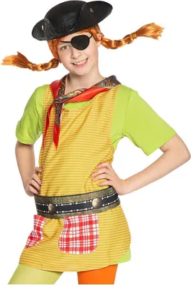 Zdjęcie produktu dla Zestaw piracki Pippi – kostium karnawałowy dla dzieci