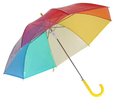 Obrázek produktu pro Velký poloautomatický deštník, duha, Ø 80 cm