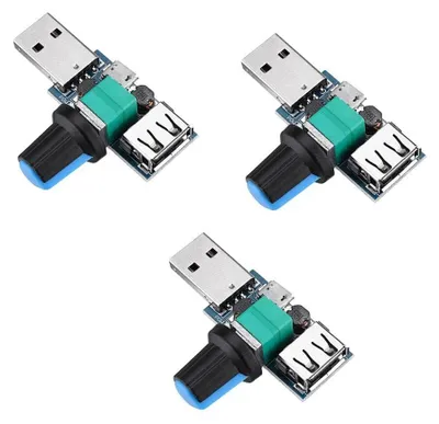 Productafbeelding van USB-ventilatorregelaar met ruisonderdrukking (3 stuks)