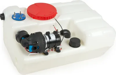 Produktbild von horizontaler Einbau-Wassertank Bora 40 Liter mit 12V Pumpe 8 L/min von Nuova Rade