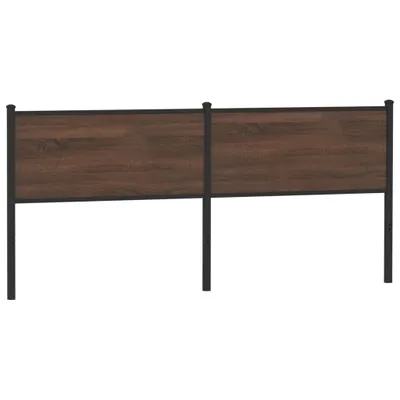Produktbild von Design Kopfteil Braun Eichen-Optik 190 cm Holzwerkstoff und Stahl, Kopfteile 2024 Neu
