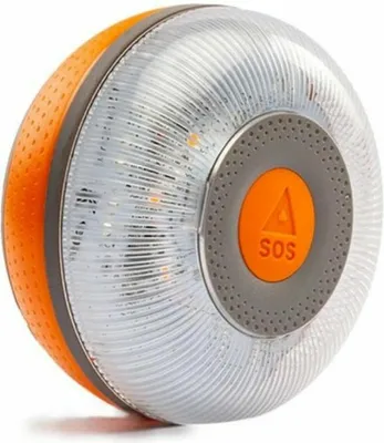 Produktbild von FlashLED OFLFLASHLEDSOS, Beacon, LED, Grau, Orange, Transparent, IP54, -10 - 50 °C, Akku