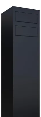 Produktbild von Briefkastenanlage Monolith for Two in Schwarz