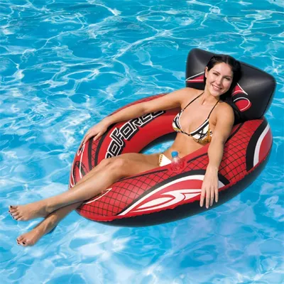 Produktbild von Bestway Schwimmreifen Hydro-Force, Schwarz, Rot, Aufsitz-Schwimmer, Vinyl, 90 kg, 119 cm, 0,22 mm