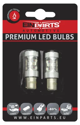 Image de Einparts Automotive Ampoule LED P21W 1156 50W Cree pour voitures, blanc froid
