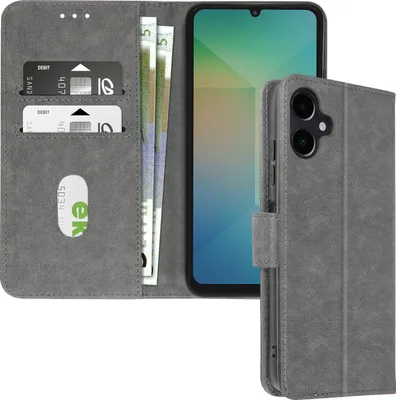 Produktbild von Avizar, Kunstlederetui mit Standfunktion Samsung Galaxy A06, Grau