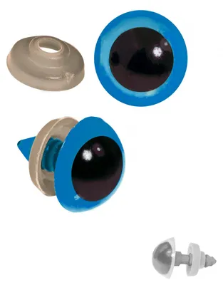 Produktbild von 20 Paar Sicherheits-Augen 16mm, Kunststoff, Puppen, Teddies, Amigurumi, Farbwahl, Farbe:blau