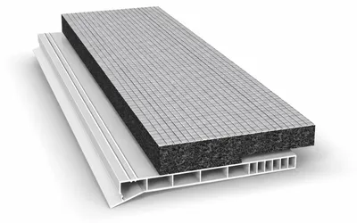 Produktbild von Rollladenkastendeckel mit Flex-Schaum weiß 140mm 1600mm