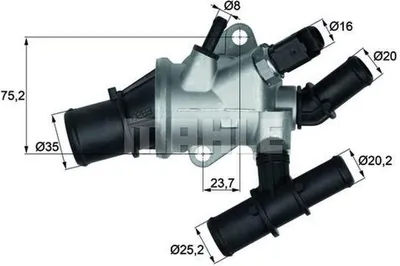 Produktbild von Behr Thermostat, Kühlmittel  Ti 162 88