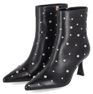 Imagen del producto de Botines de mujer Kaerlek modelo GERONA, color negro, confeccionados en cuero liso, talla 41