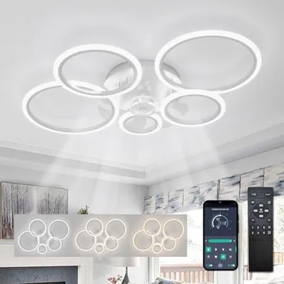 Obrázok produktu pre Stmívateľný LED ventilátor s diaľkovým ovládaním, vhodný do spálne a kuchyne