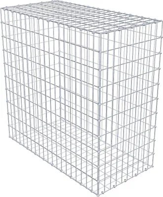 Immagine prodotto di Gabbione 100 cm x 100 cm x 50 cm (L x H x P), maglia 5 x 10 cm, anello a spirale