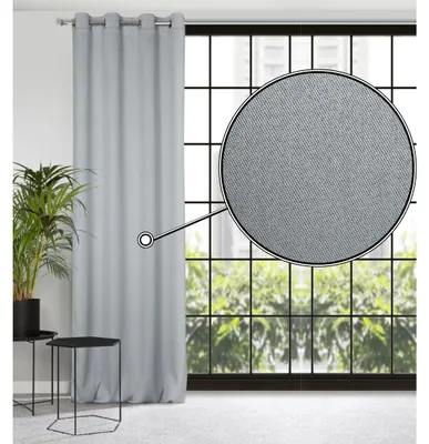 Produktbild von Eurofirany 386929, Durchscheinend, Silber, Einfarbig, Polyester, Öse, 340 g/m²