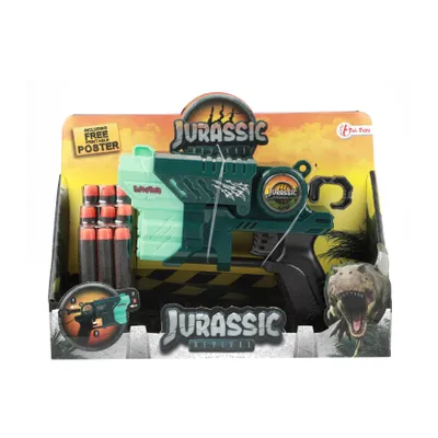 Produktbild von Toi-Toys Dino Spielzeugpistole mit Schaumstoffpfeilen für Kinder